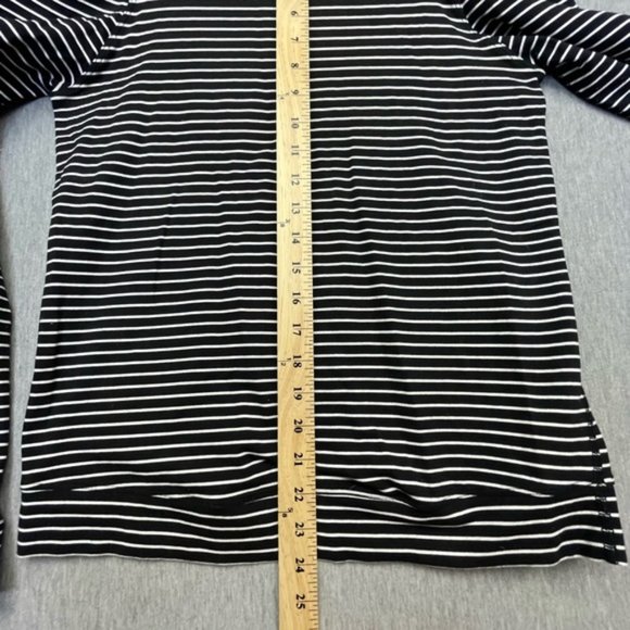 Lululemon Black White Striped Long Sleeve Top - Picture 4 of 7